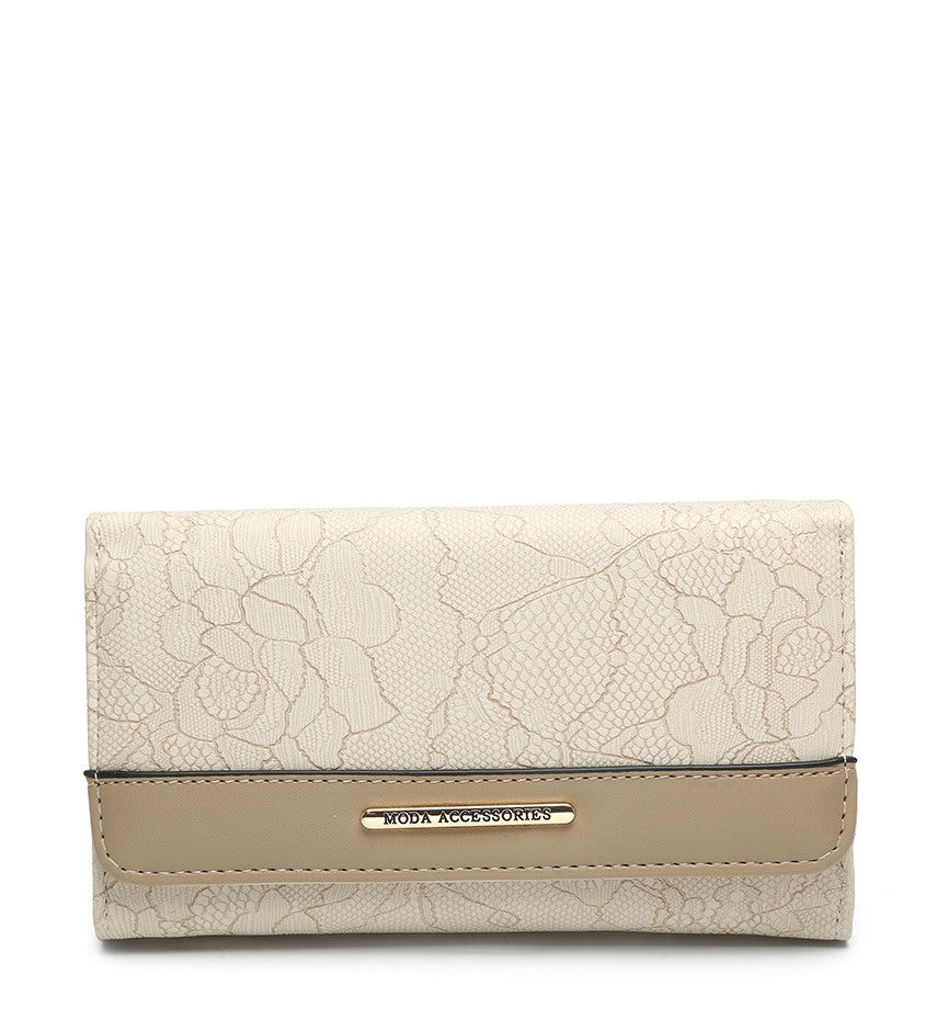 Ladies Purse with Floral Detailing (04A-549)