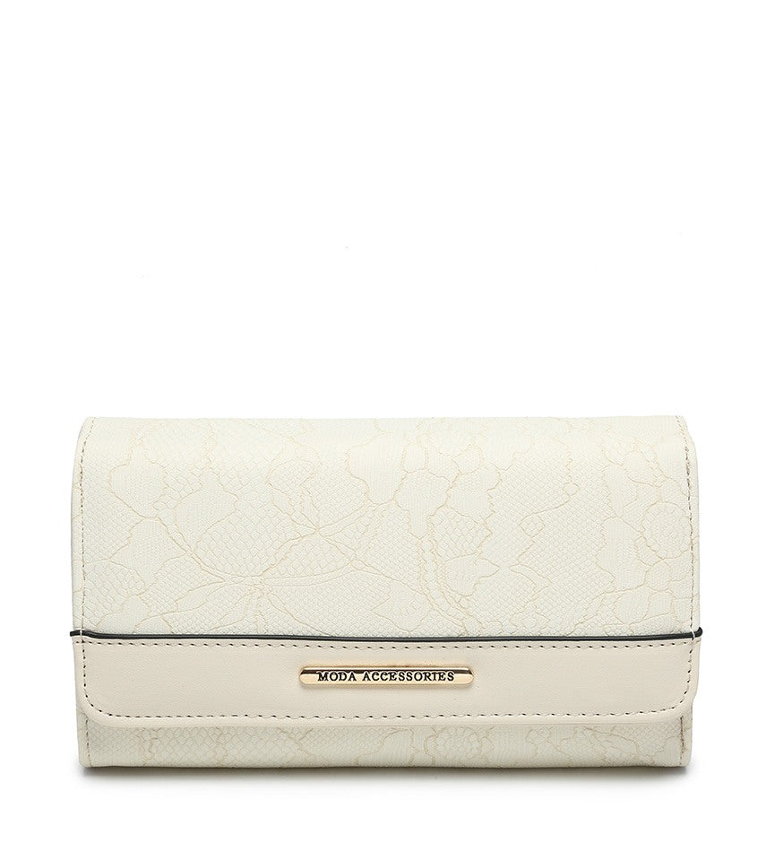 Ladies Purse with Floral Detailing (04A-549)