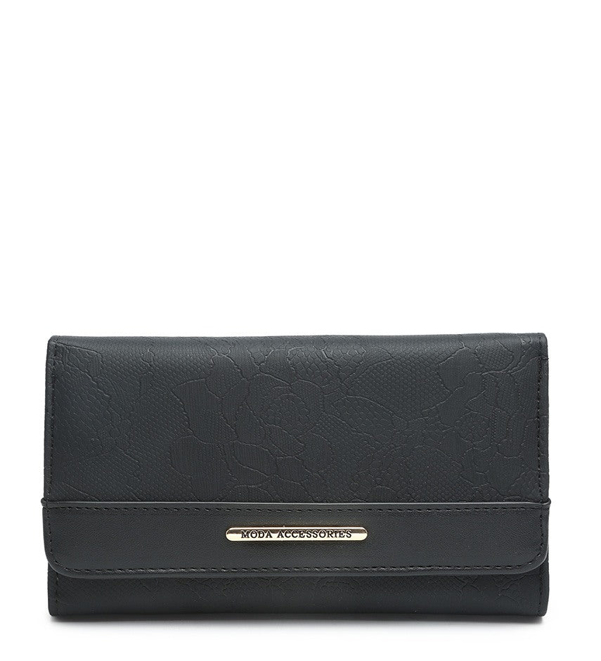 Ladies Purse with Floral Detailing (04A-549)