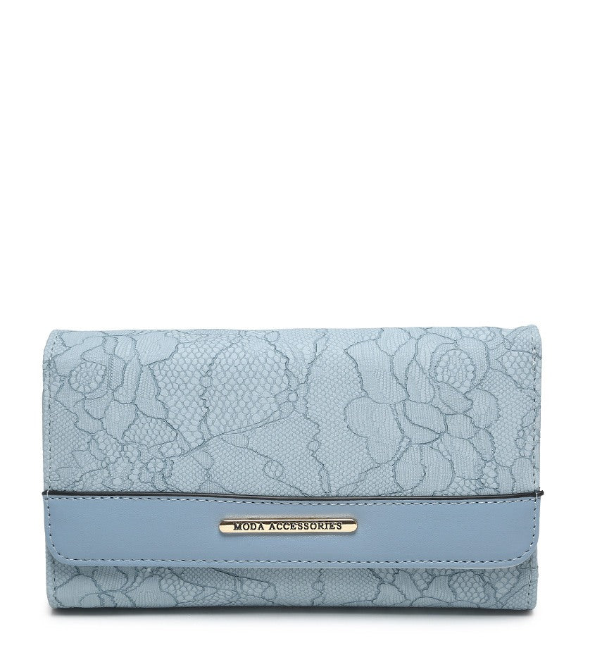 Ladies Purse with Floral Detailing (04A-549)