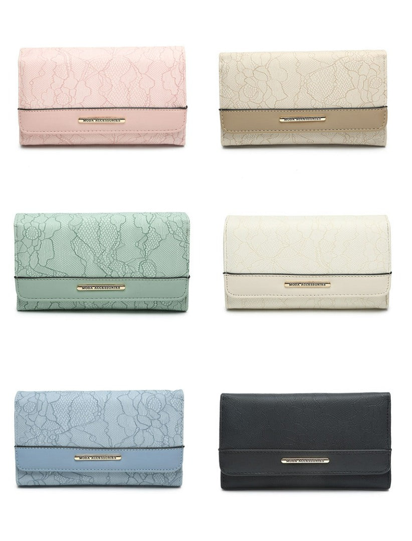 Ladies Purse with Floral Detailing (04A-549)