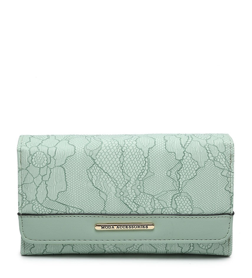 Ladies Purse with Floral Detailing (04A-549)