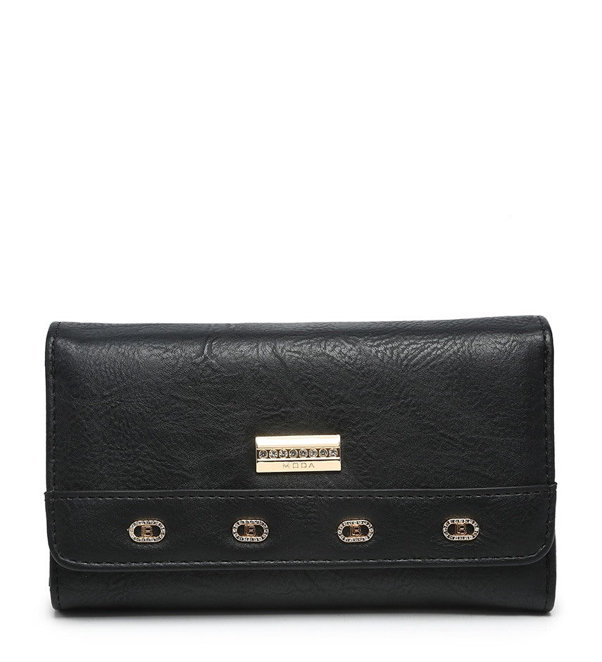 Ladies Purse with Gold Detailing (04A-557)