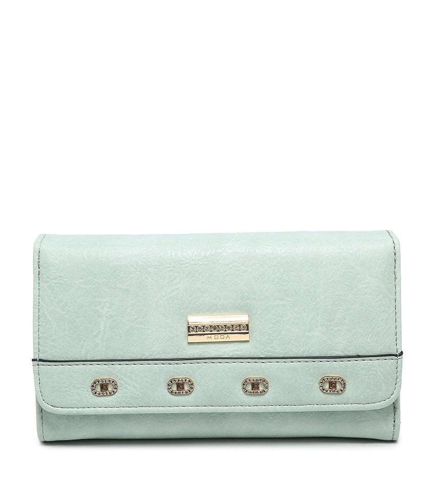 Ladies Purse with Gold Detailing (04A-557)
