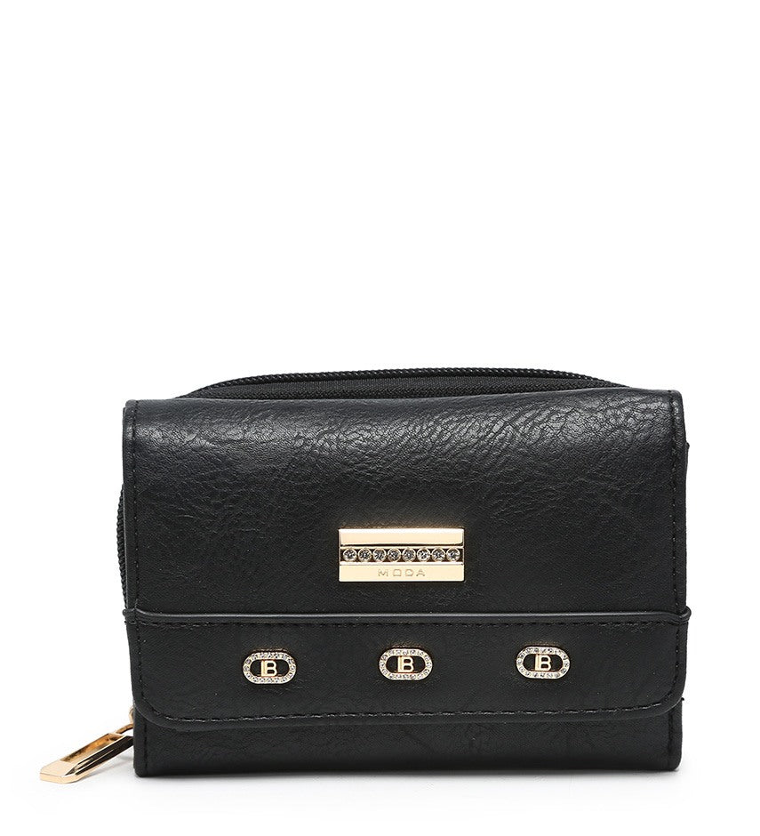 Small Ladies Purse with Gold Detailing (095-557)