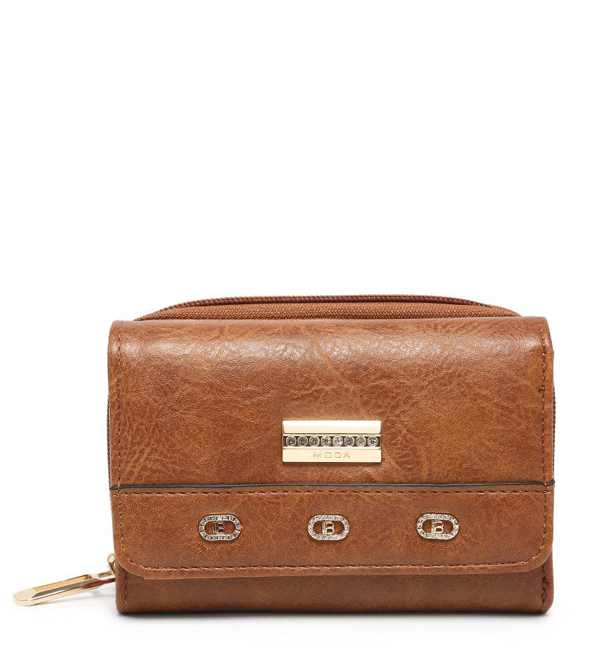 Small Ladies Purse with Gold Detailing (095-557)
