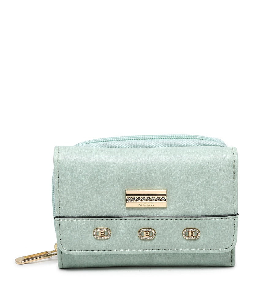 Small Ladies Purse with Gold Detailing (095-557)