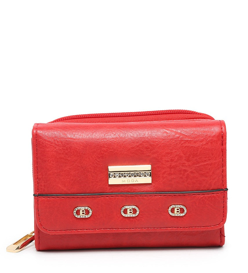 Small Ladies Purse with Gold Detailing (095-557)