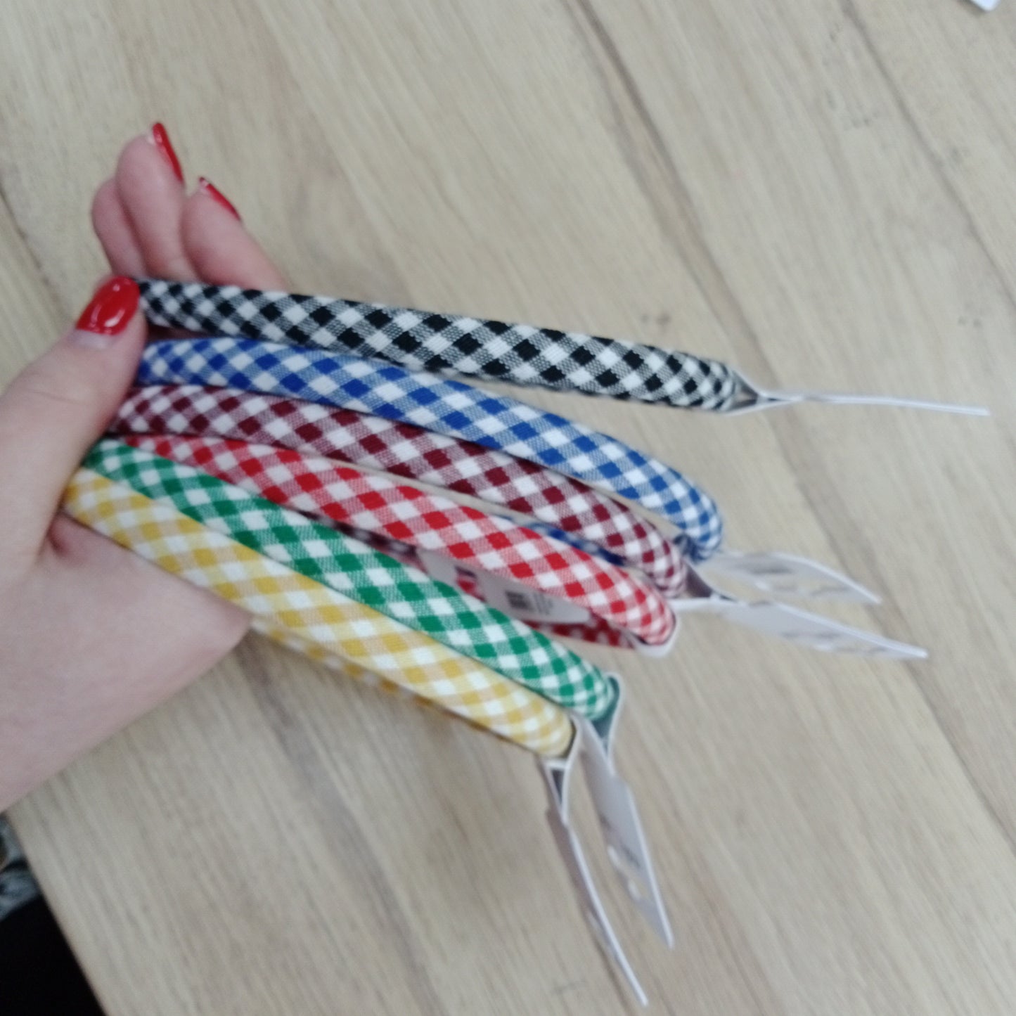 gingham aliceband