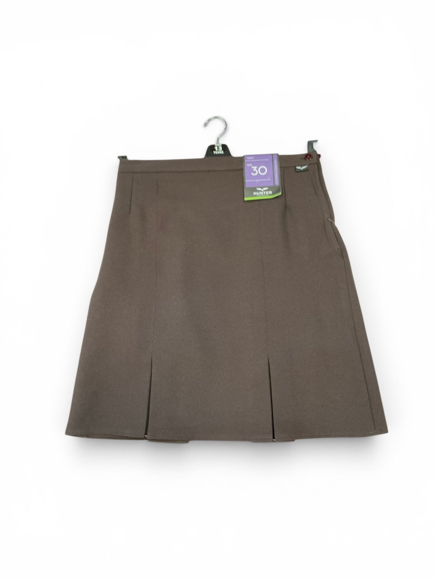 Brown 4 Pleat Skirt HUNTER