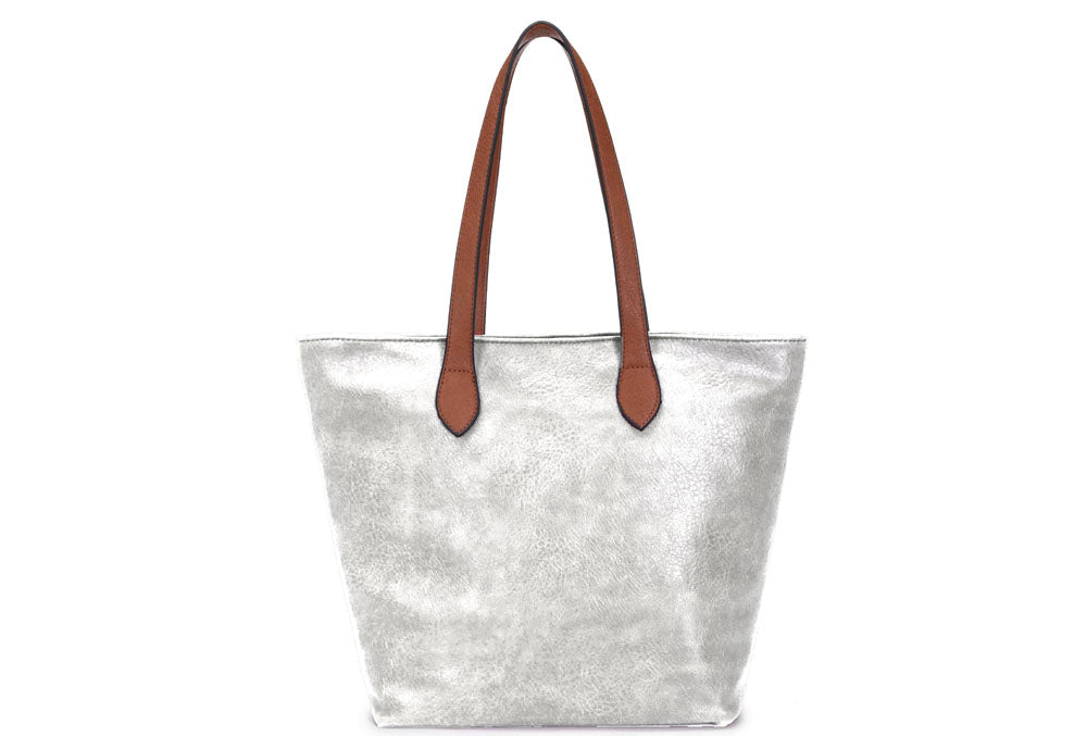 Ladies Handbag with Brown Handles (288-1)