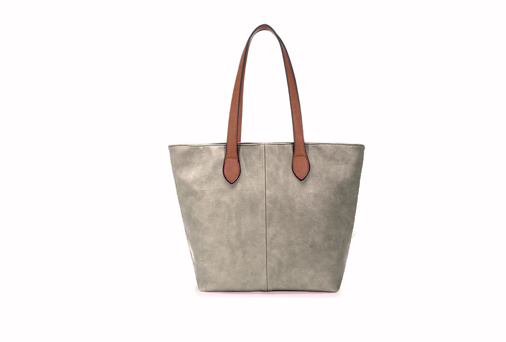 Ladies Handbag with Brown Handles (288-1)