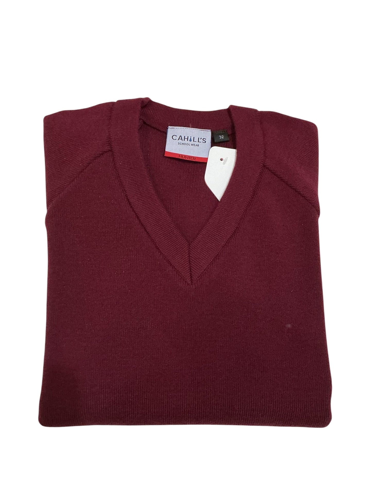 Plain WINE V Neck (Holy Trinity & St Michael's)