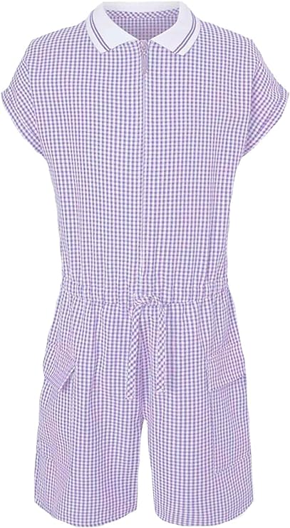 Summer gingham jumpsuit