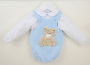Boys Teddy Bear Outfit in Blue