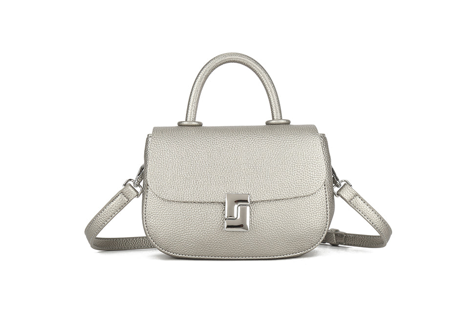 Ladies Handbag with Silver Buckle (BY726)