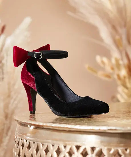 Velvet Bow Shoe kc368a