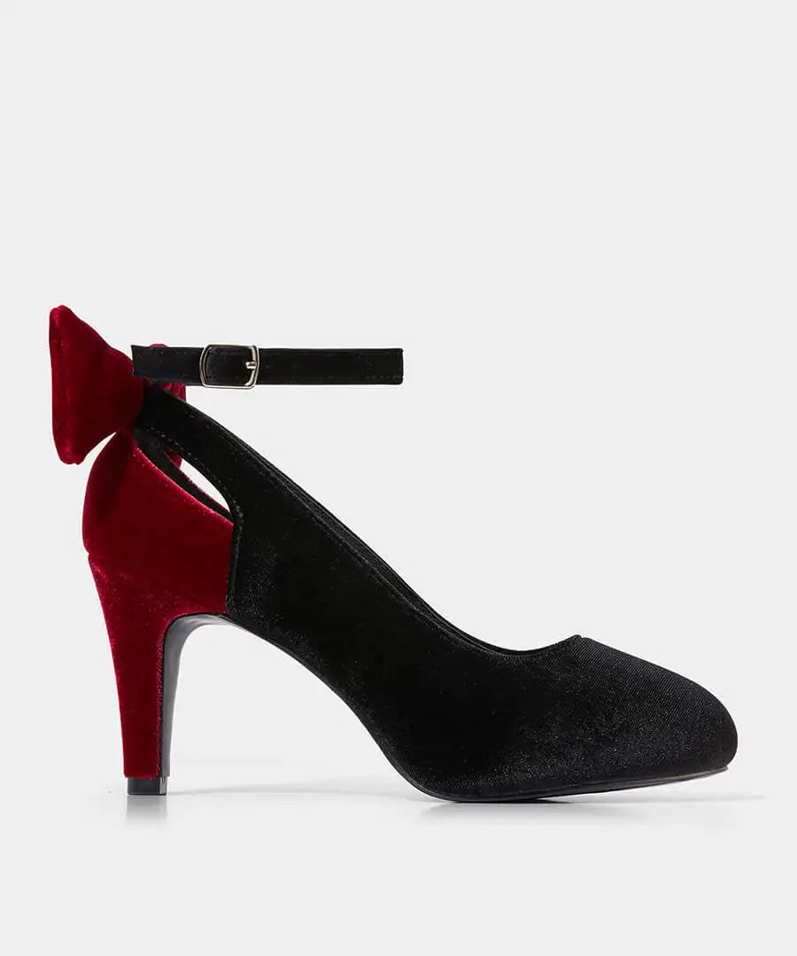 Velvet Bow Shoe kc368a