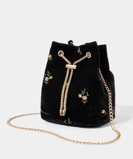Evening Rose Velvet Bag ae038