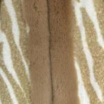Zebra Print Faux Fur Cape