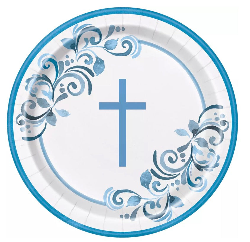 Blue Cross plate