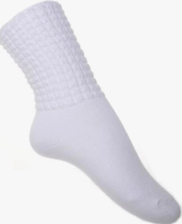 Irish Dancing - Poodle - Bubble Socks White