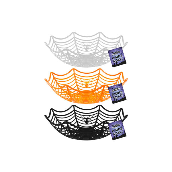 One Cobweb Party Basket 309004