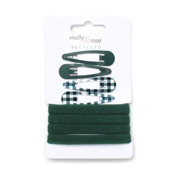 Bottle Green Elastics and Sleepies set