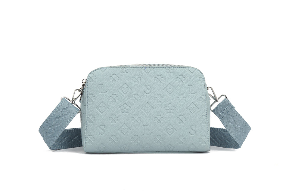 Ladies Crossbody Bag with Embossed Detailing (J69040)