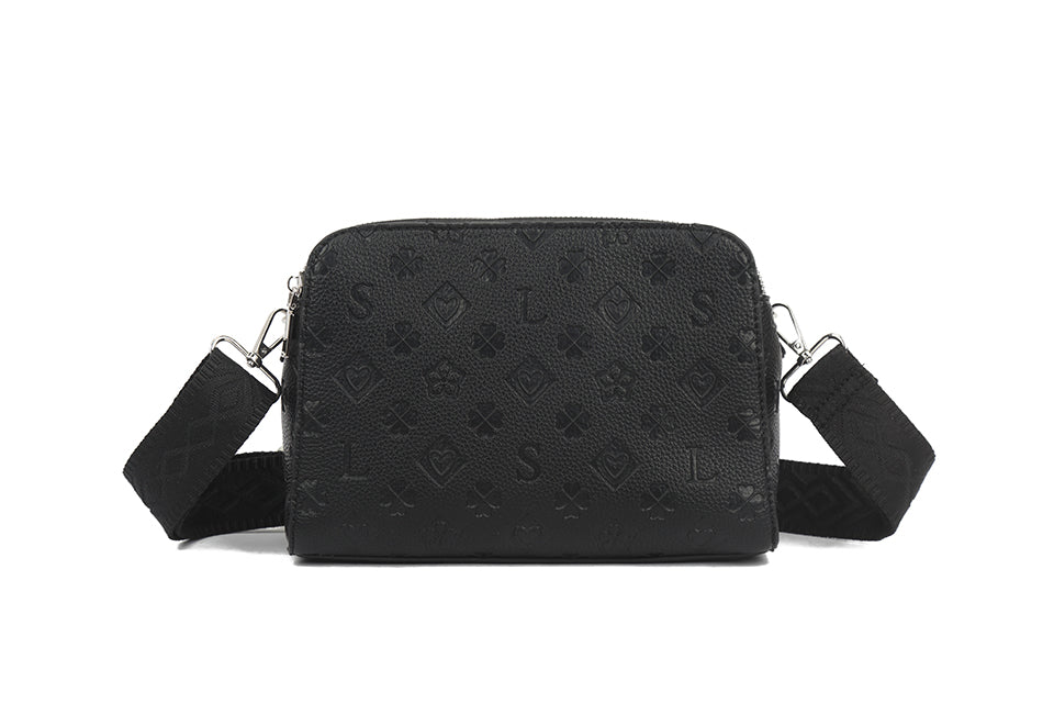 Ladies Crossbody Bag with Embossed Detailing (J69040)