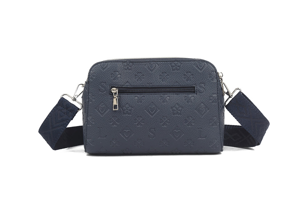 Ladies Crossbody Bag with Embossed Detailing (J69040)