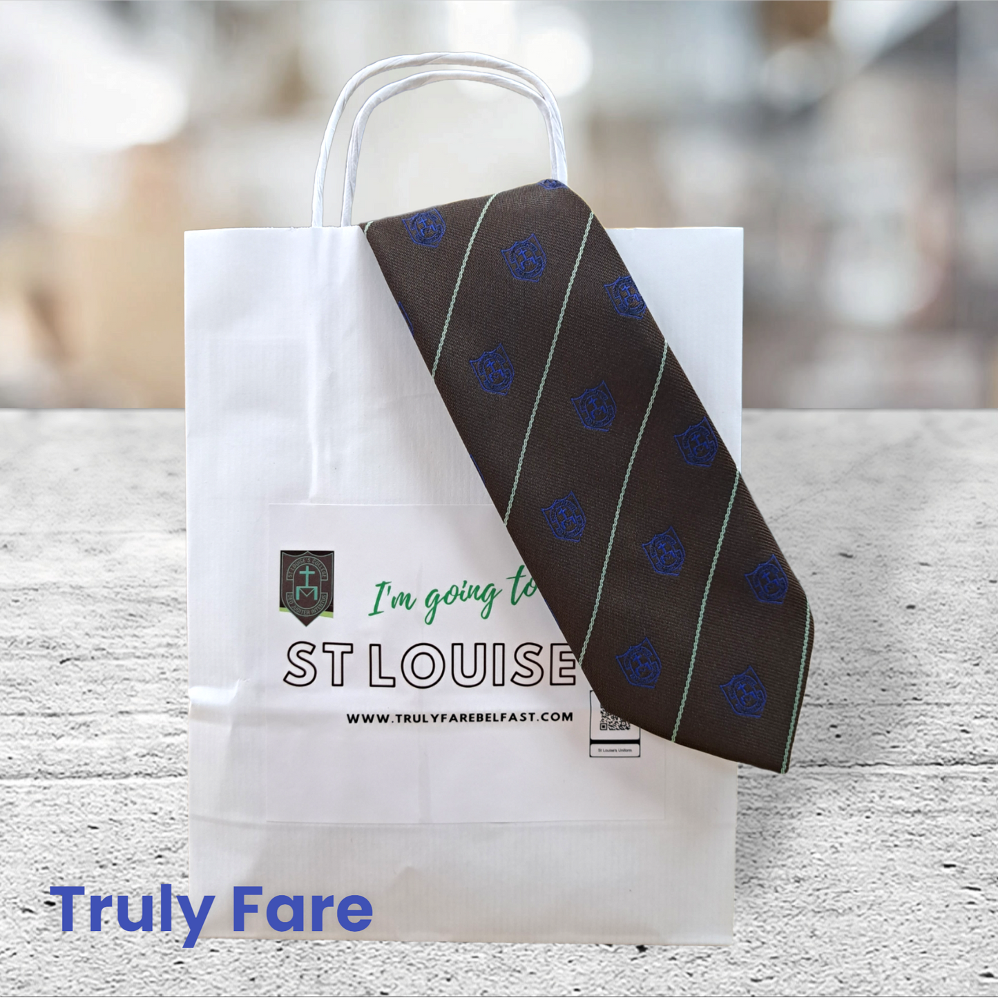 St Louise's Tie bag keepsake