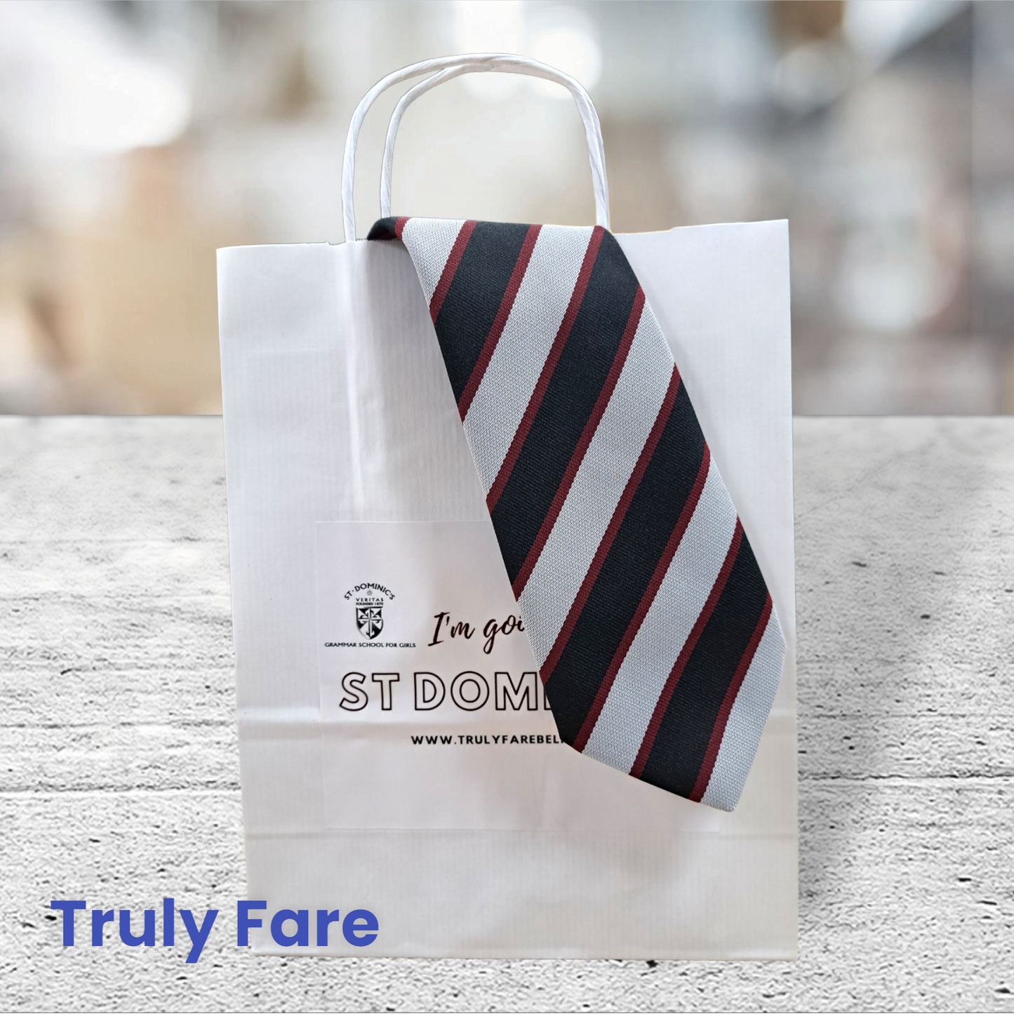 St Dominic's Tie bag keepsake