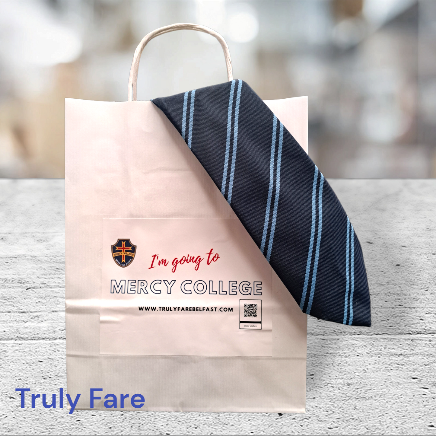 Mercy tie bag keepsake