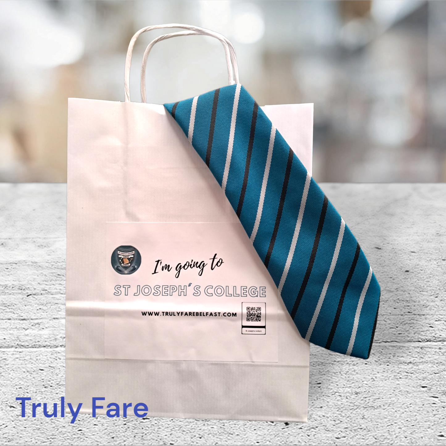 St Joseph's COLLEGE tie bag keepsake