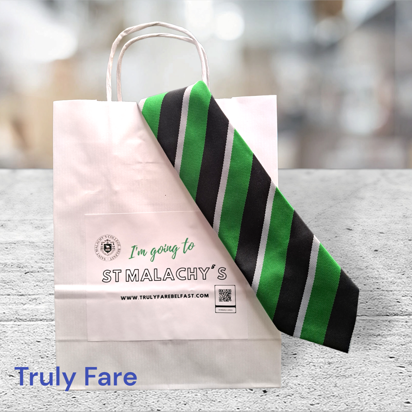 St Malachy's tie bag keepsake