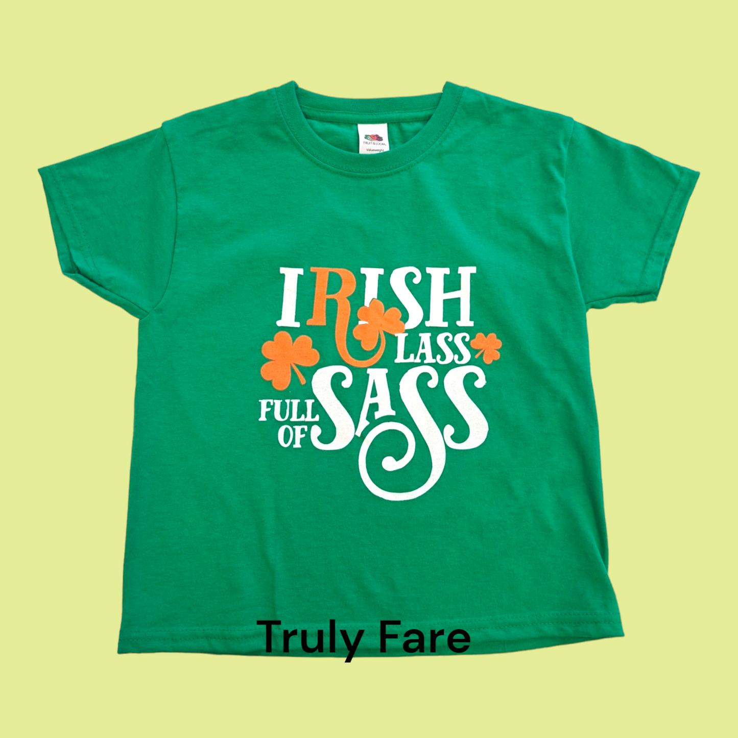 Irish lass full of sass Green T