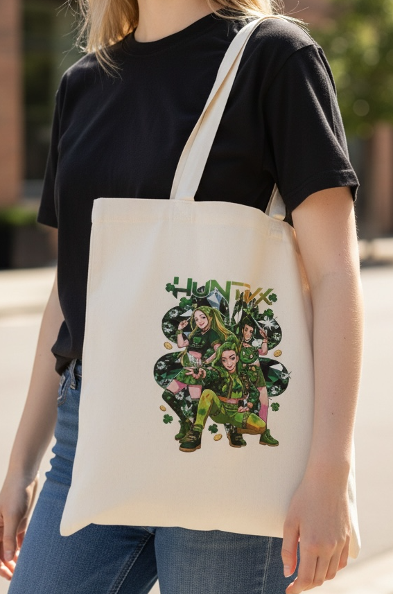 Huntrix Diamond Clover Tote Bag