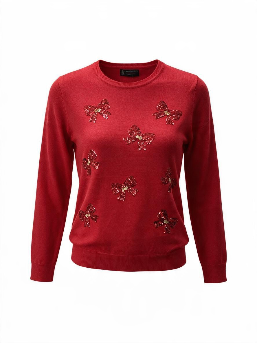 Red “Bows” Christmas Jumper