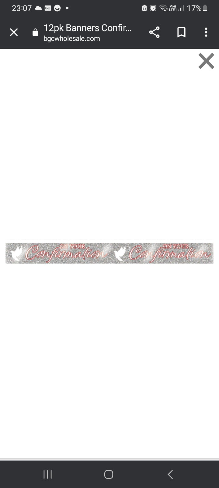 Girl confirmation banner