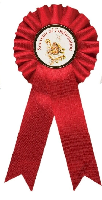 Confirmation rosette bishops hat and crook picture