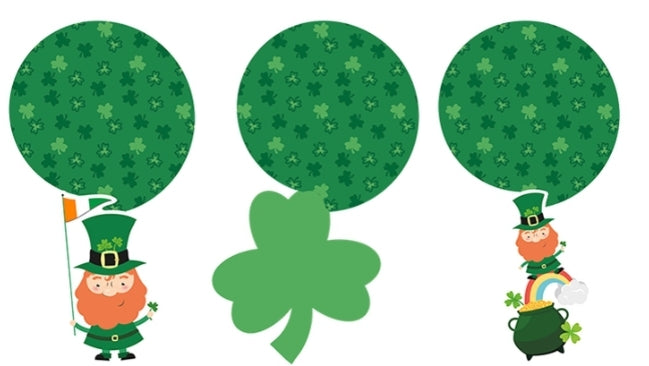 St patricks day swirl decorations