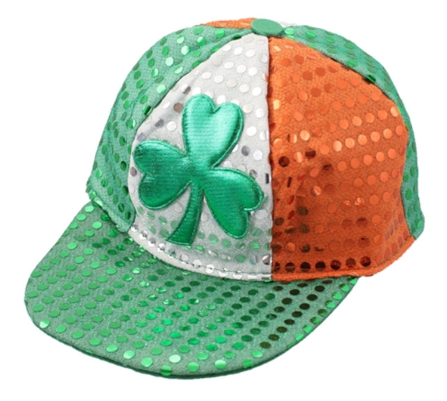 St Patrick's day sequin cap