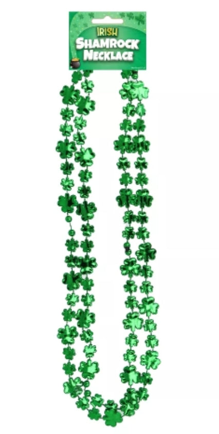 Shamrock necklace 78cm cord