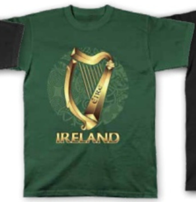 Celtic harp t-shirt