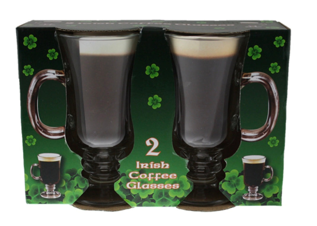 Set of 2 Irish coffee glasses