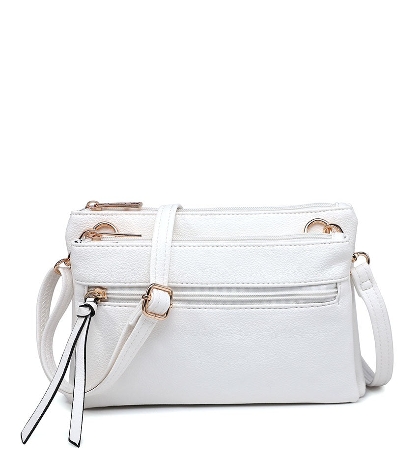 Small Ladies Crossbody Bag in White