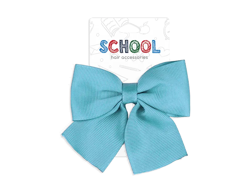 Girls Blue Bow Hair Accessory