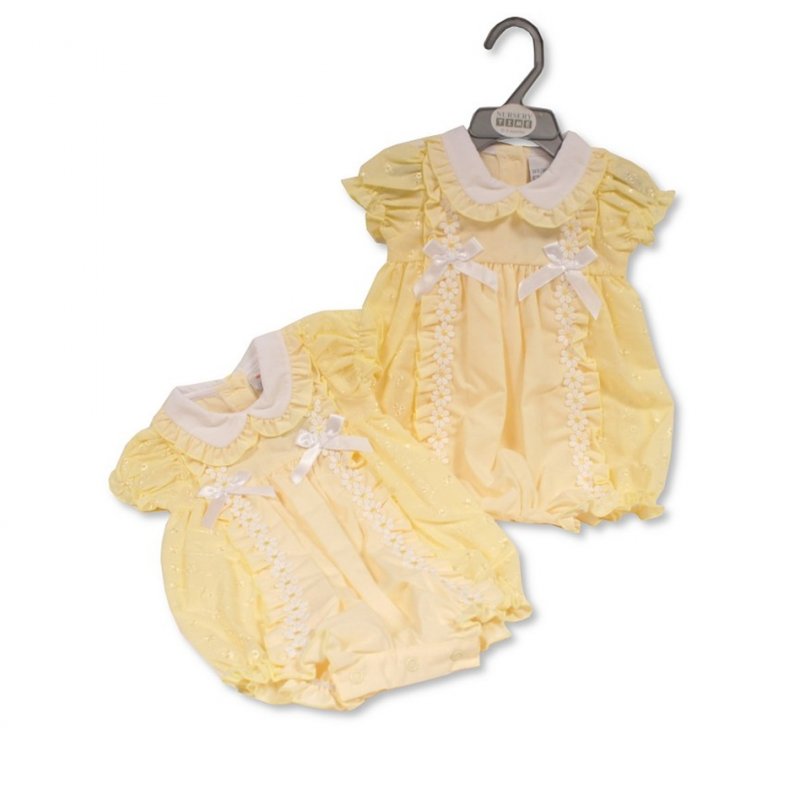 BABY GIRLS ROMPER WITH BOWS - DAISIES
