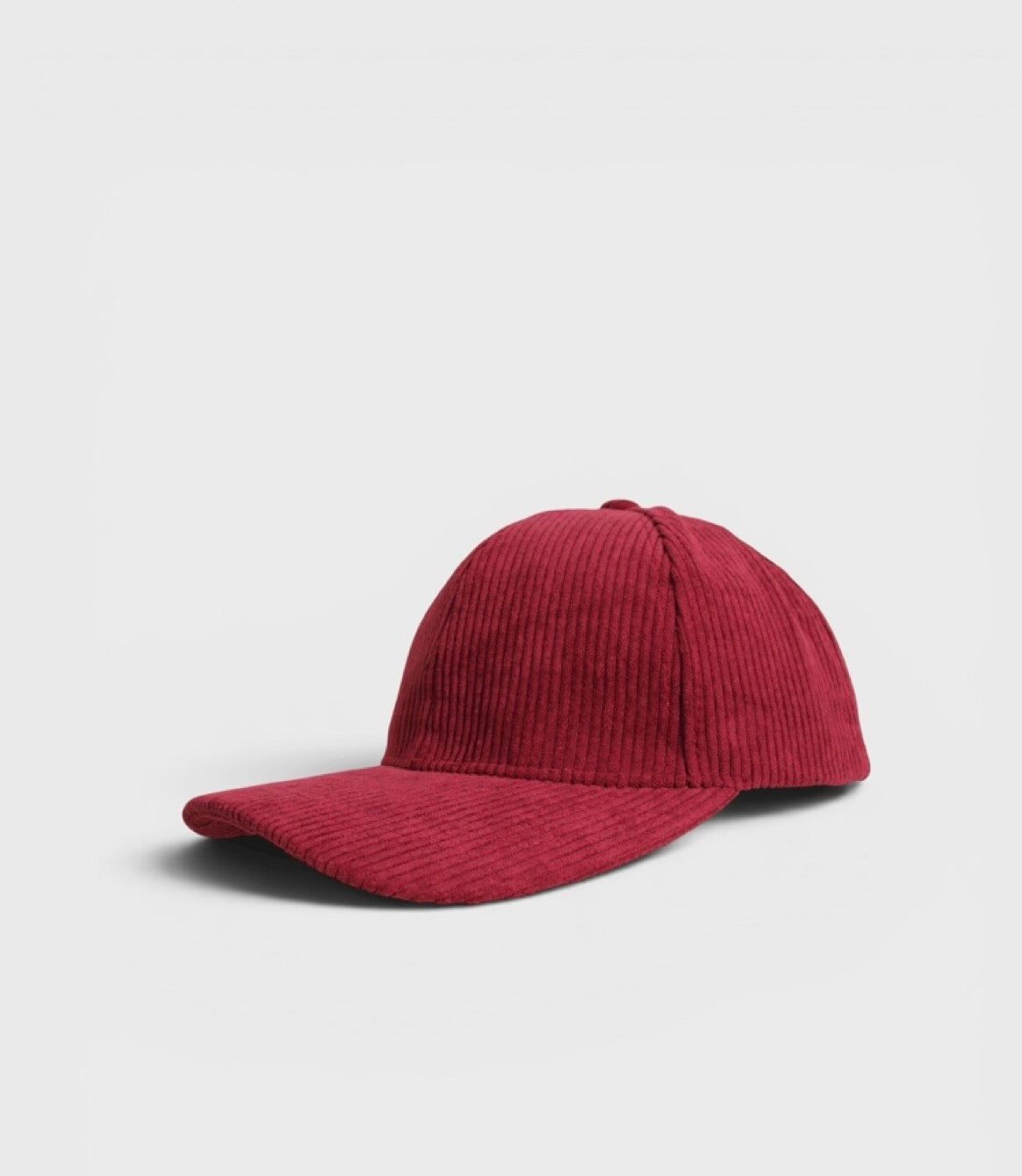 Trendy Corduroy ladies Cap Red